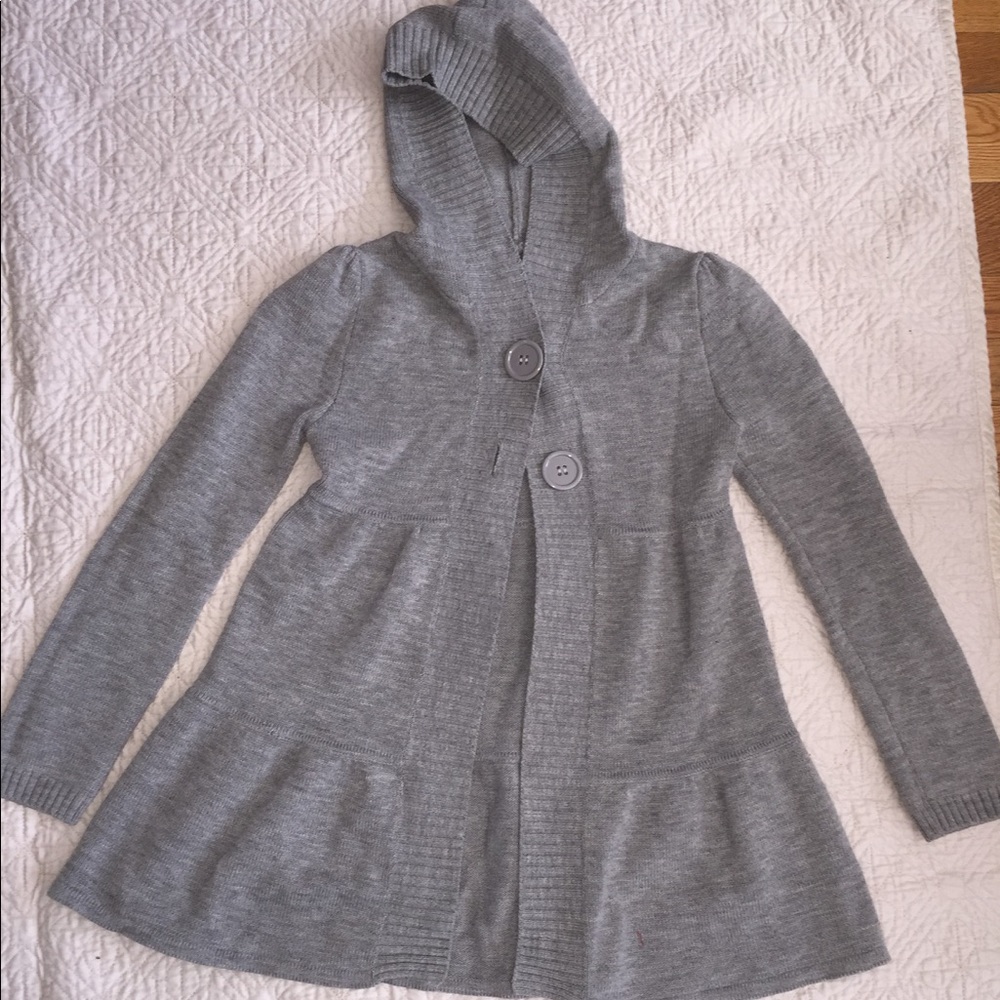 Girls Gray Cardigan/Coat